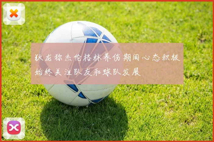 狄龙称杰伦格林养伤期间心态积极始终关注队友和球队发展